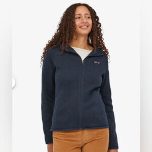 Patagonia Women's Better Sweater®  Fleece Hoody Blue Navy SZ S